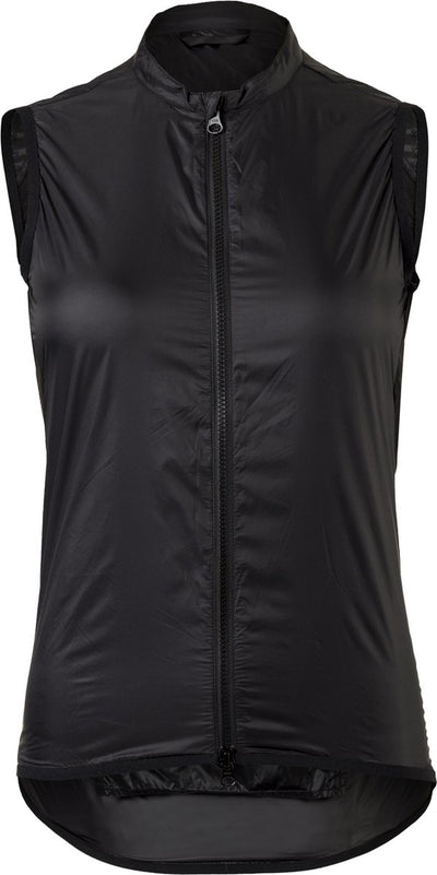 Agu essential wind body dames - fietsshirt zonder mouwen - winddicht - waterafstotend - ademende mesh rug - reflecterend - zwart - xxl