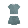Leopard | groen jongens set strand – muslin