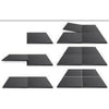 Pvc vloertegel 50x50x1 per stuk - zwart