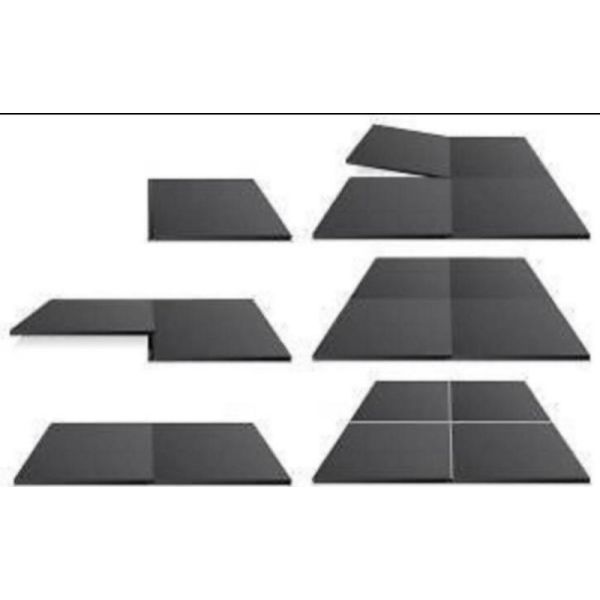 Pvc vloertegel 50x50x1 per stuk - zwart