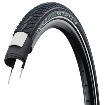Schwalbe motion road cruiser plus 28x1.40 (37-622) wired active line green black+reflex