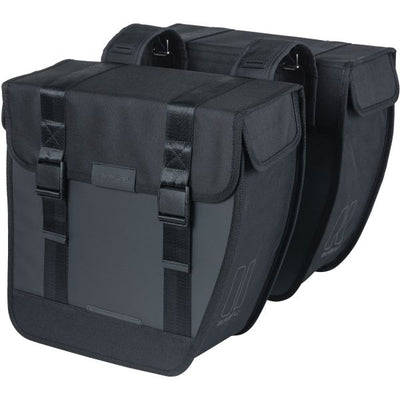 Basil Tour dubbele fietstas 35L zwart