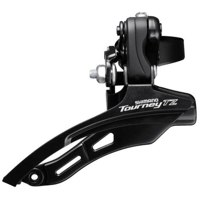 Shimano voorderailleur tourney tz fd-tz500 - 6 7 speed - down swing - top pull - hoge klem ø28,6 mm - 42t