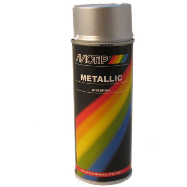 Motip spuitbus 400ml metallic-zilver