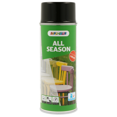 Dupli-color spuitlak ral-9005 - 400 ml all season gitzwart, glans
