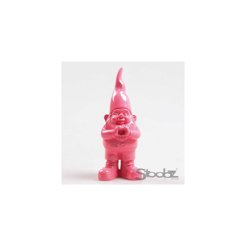 Stoobz design stoobz kabouter met hart 20cm fuchsia