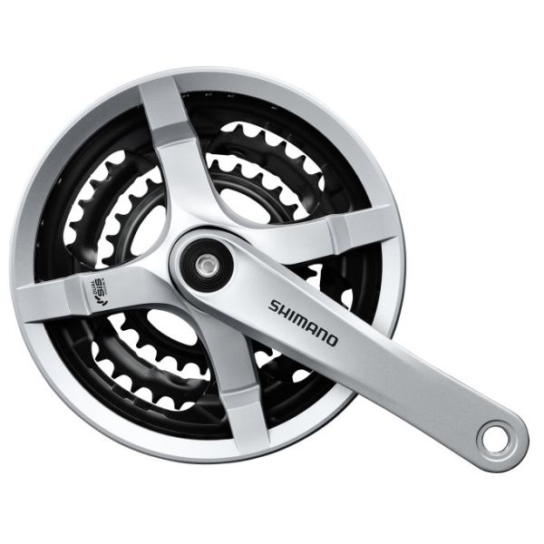 Shimano crankstel 6 7 8-speed fc-ty501 - 175mm 48 x 38 x 28t - zilver
