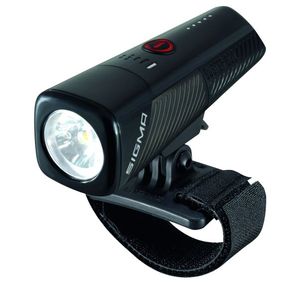 Sigma koplamp Buster 800 LED helmhouder -Li-ion accu USB