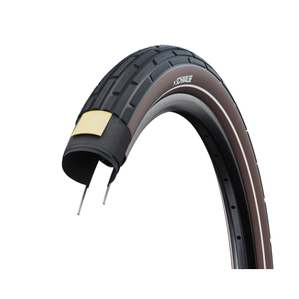 Schwalbe draadband fat frank active 50-622 +r zwart coffee