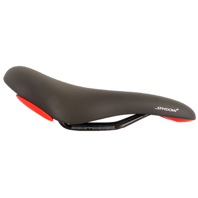 Selleroyal fietszadel selle royal shadow+ - athletic men - zwart (met rode details) - werkplaatsverpakking