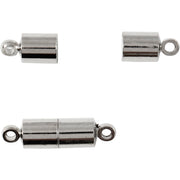 Https: www.cchobby.nl magneetsluiting-met-ogen-l-15-mm-d-5-mm-verzilverd-10-stuk-1-doos - afbeelding 1
