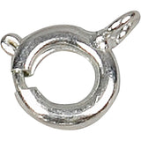 Https: www.cchobby.nl veersluiting-met-ring-d-7-mm-zilver-100-stuk-1-doos - afbeelding 1