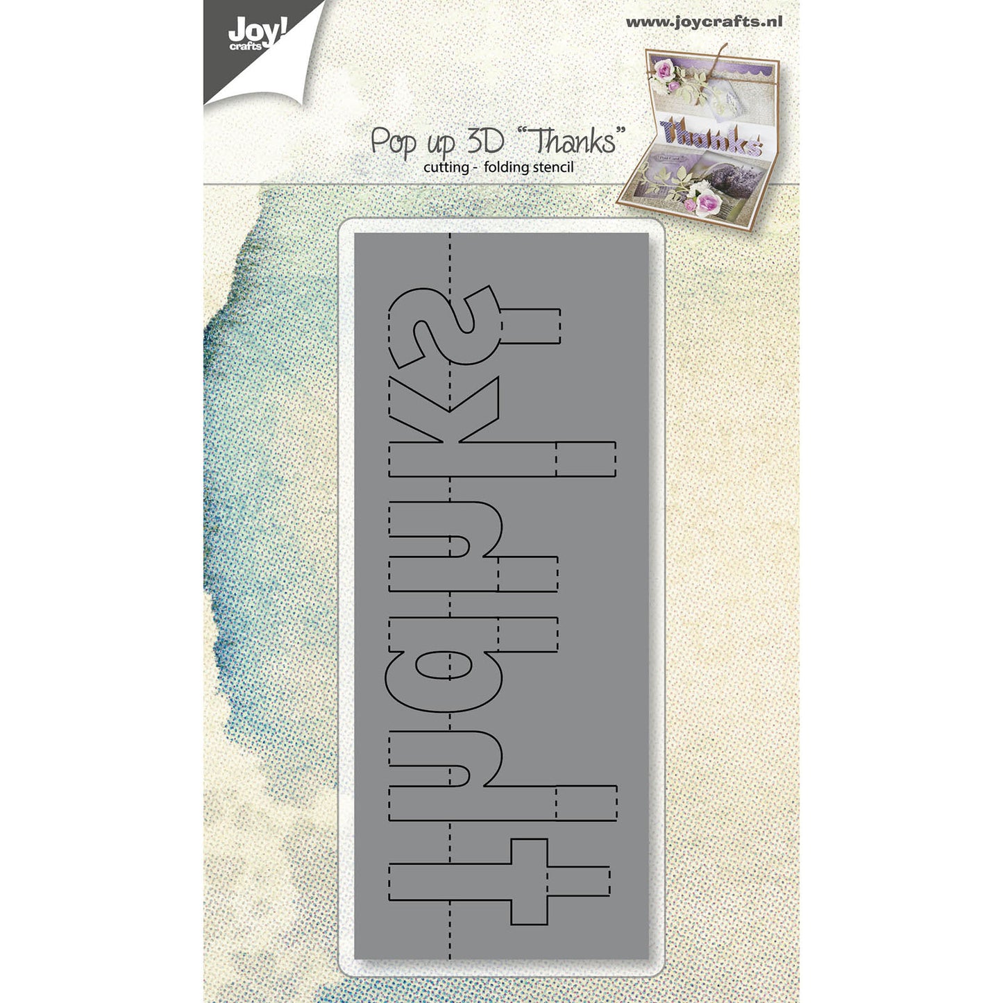 Joy!crafts • snijstencil pop up 3d thanks