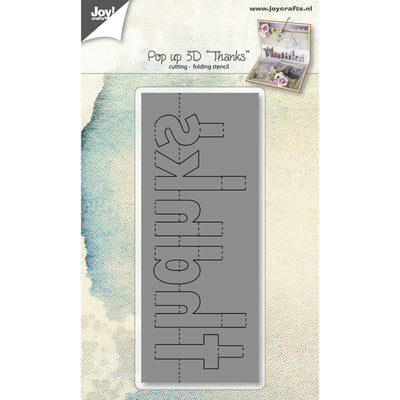 Joy!crafts • snijstencil pop up 3d thanks