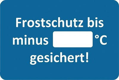 Eichner kundendienstaufkleber sticker anti-freeze customer service sticker