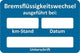Eichner klantenservice sticker sticker brake fl. customer service sticker