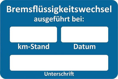 Eichner kundendienstaufkleber sticker brake fl. customer service sticker