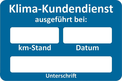 Eichner kundendienstaufkleber stickers ac customer service sticker
