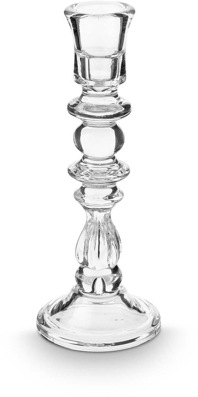 Vtwonen - kandelaar - glas - transparant - 10x26cm