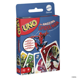Mattel games spel uno the amazing spider man | 8 stuks