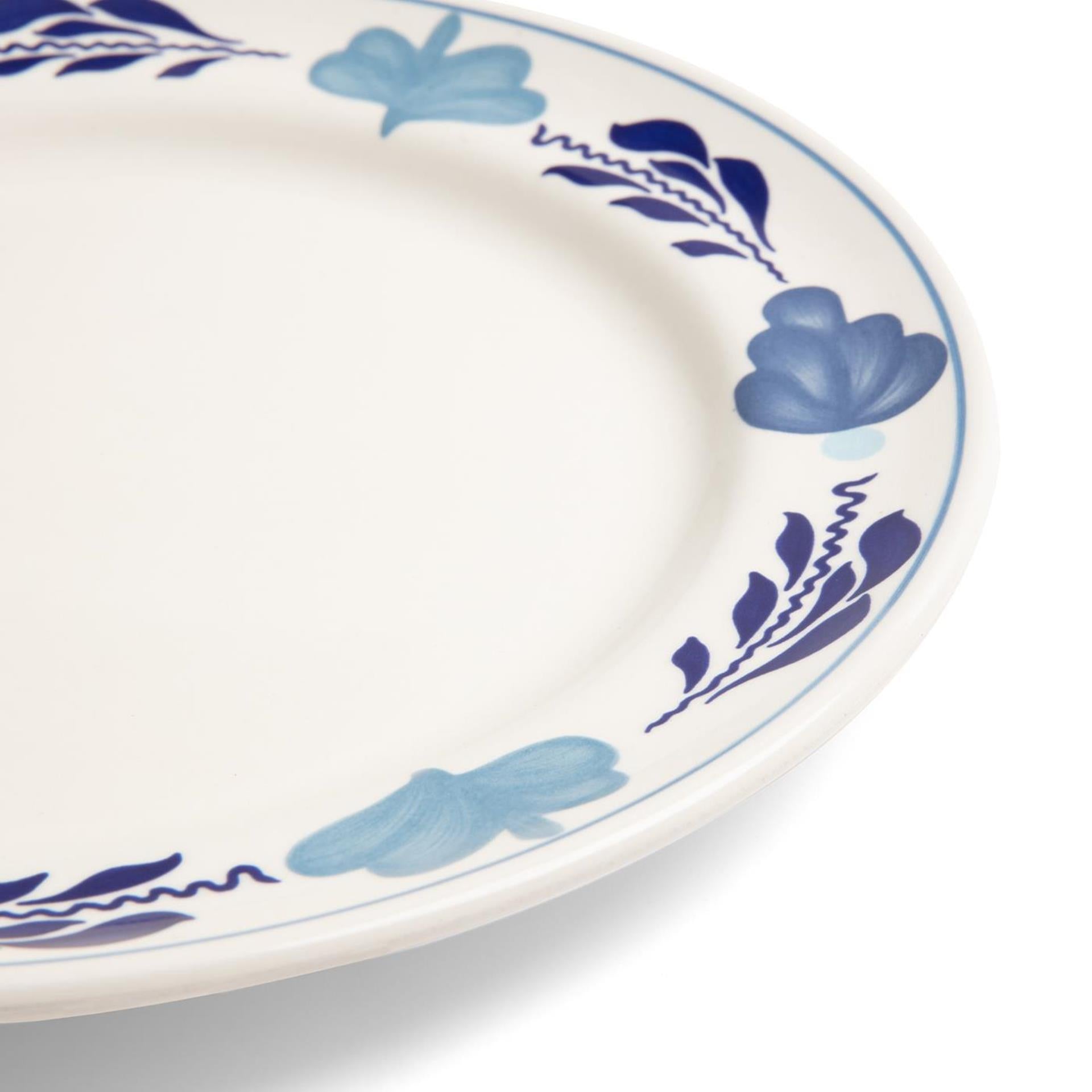 Boerenbont boerenblauw bord ø21cm decor 6st