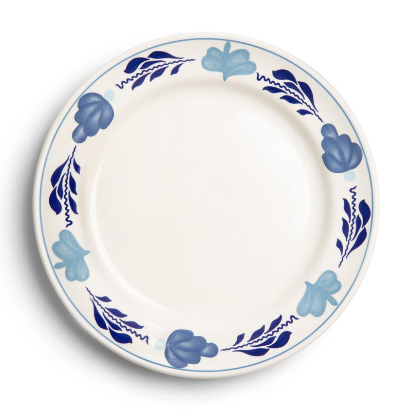 Boerenbont boerenblauw bord ø21cm decor 6st