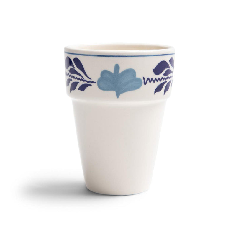 Boerenbont boerenblauw melkbeker 0,25l decor 6st