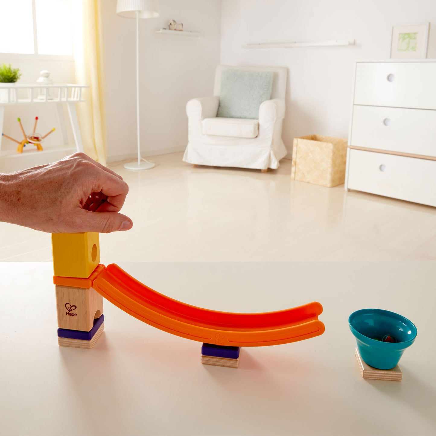 Hape quadrilla houten knikkerbaan - mega skatepark