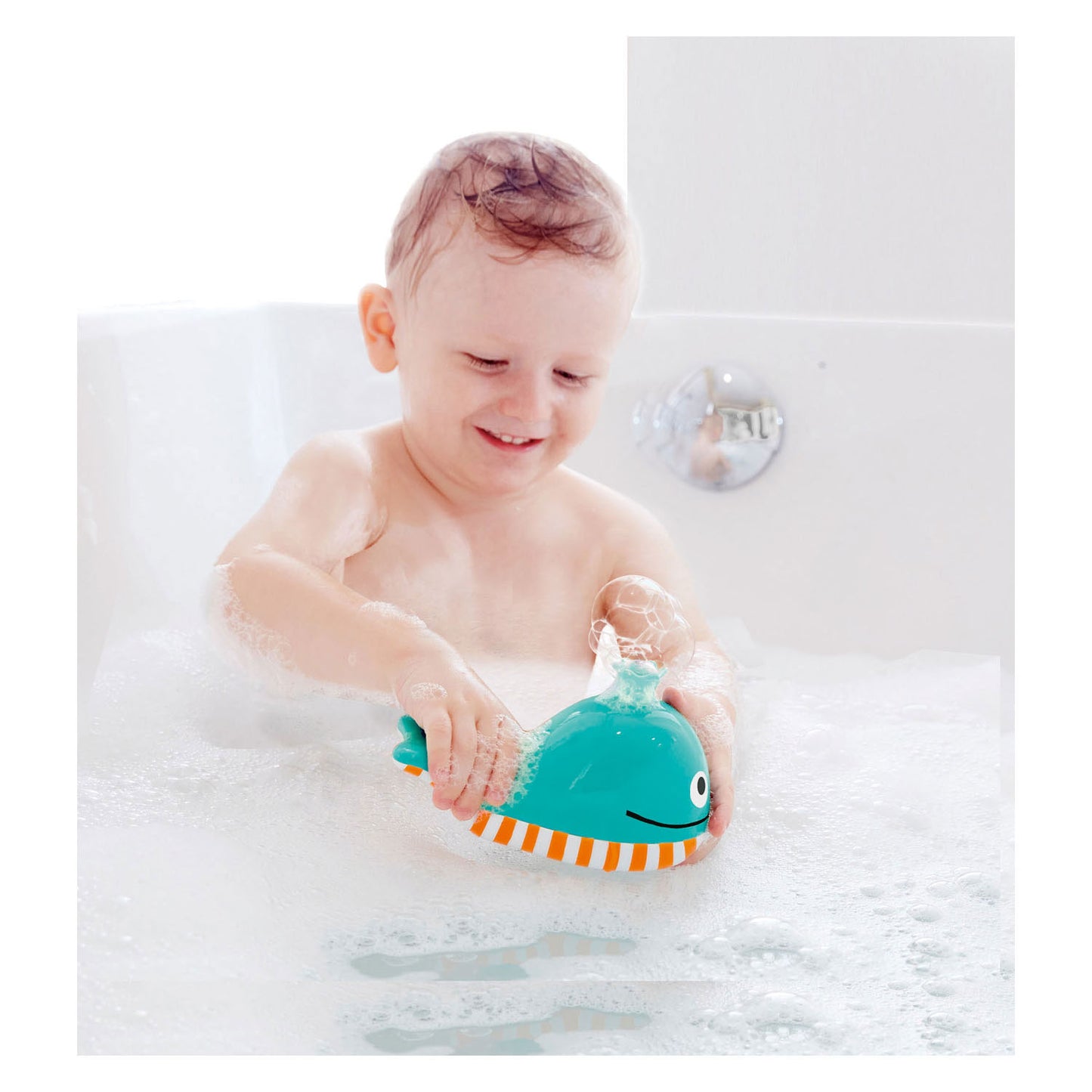 Hape badspeelgoed bubbel walvis
