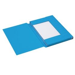 Stofklepmap djois a6010-256 255g m2 folio blauw 3 kleppen recycled