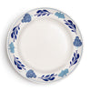 Boerenbont boerenblauw plat bord ø25,5cm decor doos a 6 stuks