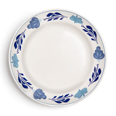 Boerenbont boerenblauw plat bord ø25,5cm decor doos a 6 stuks
