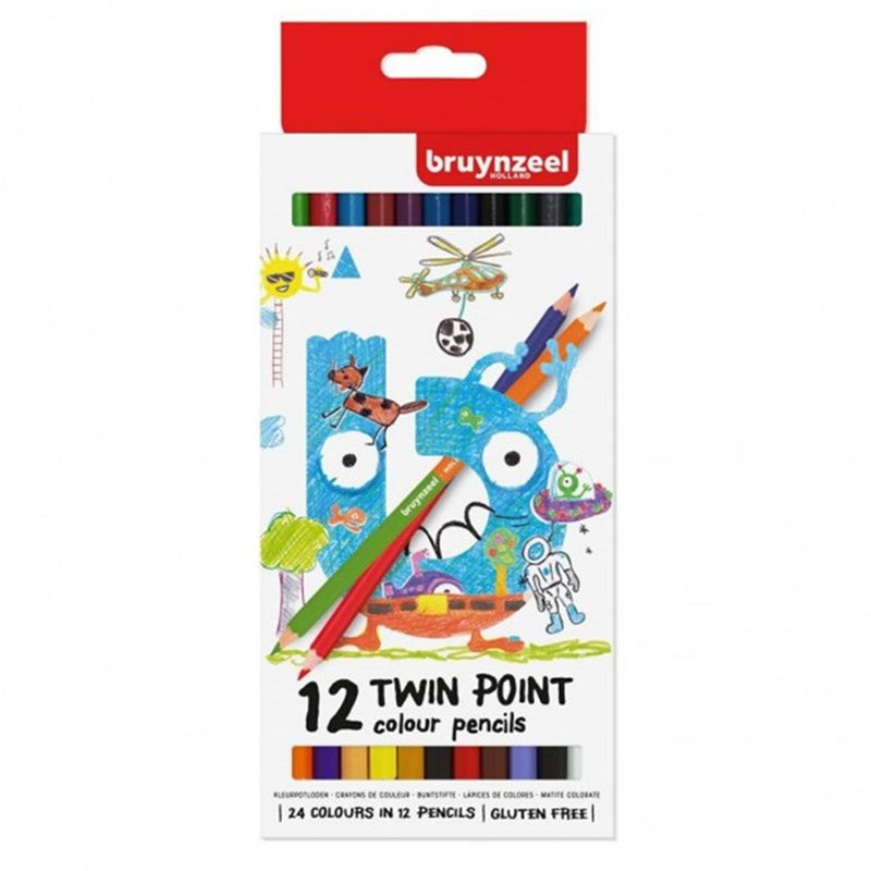 Bruynzeel kleurpotloden 12 twin point