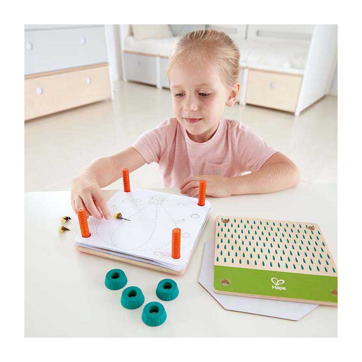 Hape kunst-set blumenpresse