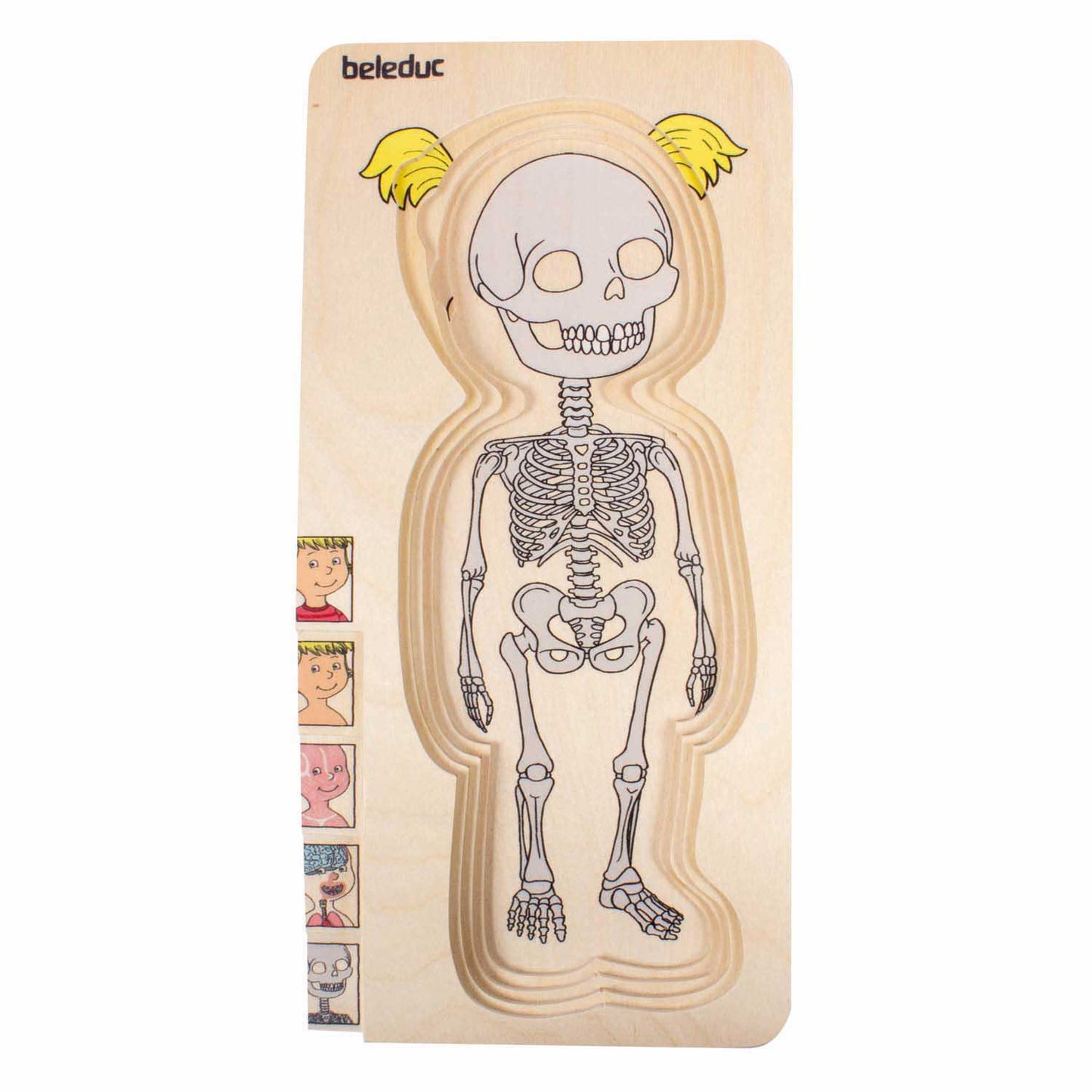 Beleduc houten lagenpuzzel meisje - 5 lagen