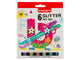 Bruynzeel 6 glitter felt tips