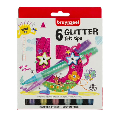Bruynzeel • kids glitter viltstiften set