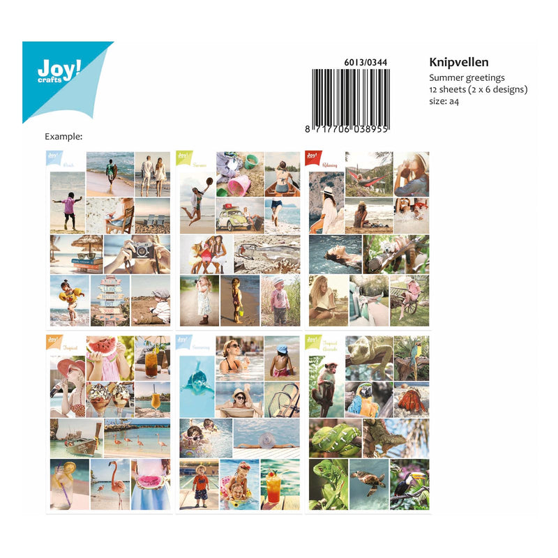 Joy!crafts • knipvellen a4 2x6pcs summer greetings