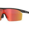 Trivio - fietsbril noa zwart revo rood met extra transparante lens
