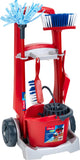 Klein toys vileda - schoonmaaktrolley - speelgoed - incl. accessoires - rood blauw