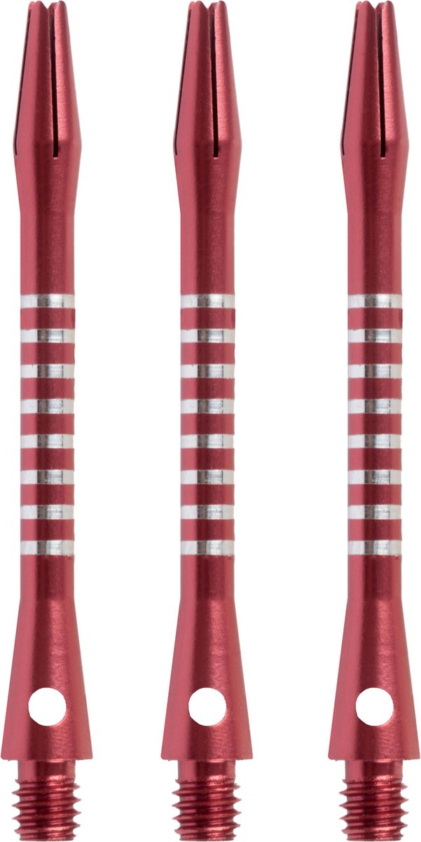 Faver dart shafts - aluminium - 3 stuks - rood - 5.5 cm