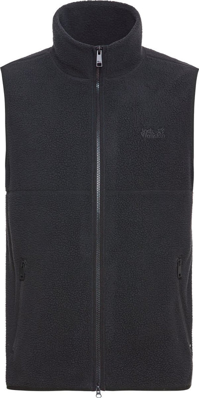 Jack wolfskin lite curl vest m heren outdoorbodywarmer-black