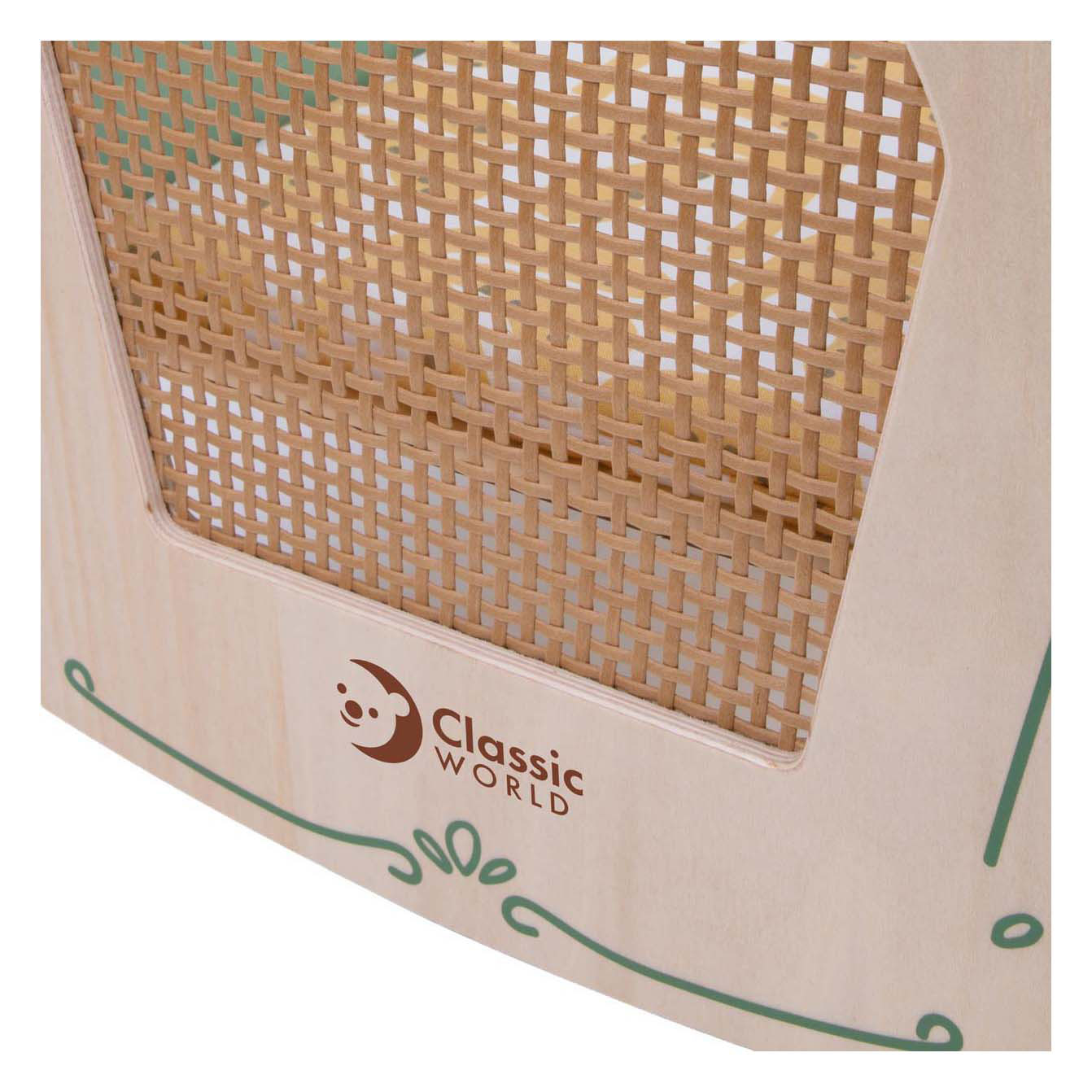 Classic world vintage houten poppenwieg