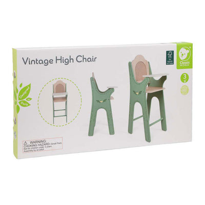 Classic world vintage houten babystoel