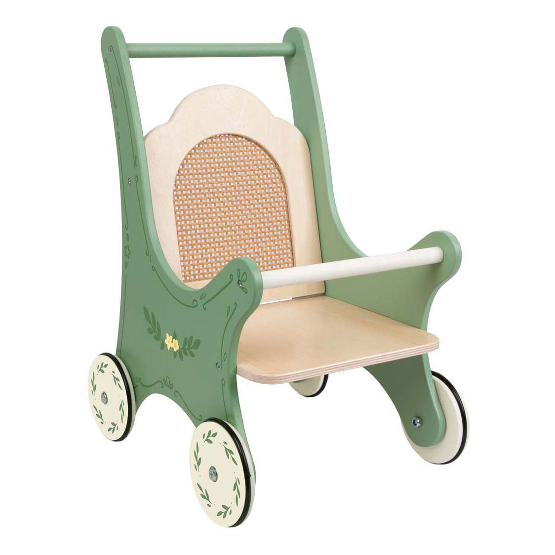 Classic world vintage houten poppenwagen