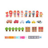 Classic world houten blokken stad, 120dlg.