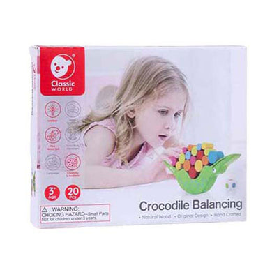 Classic World World Houten Balansspel Krokodil, 20dlg.