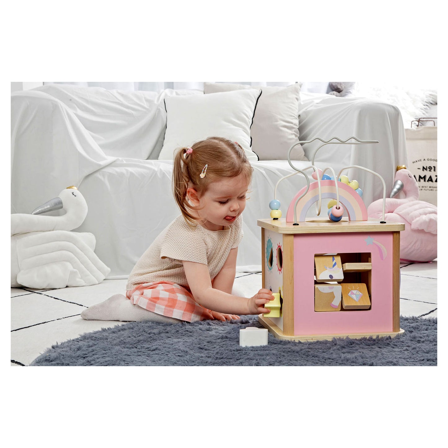 Classic world houten activiteitenkubus