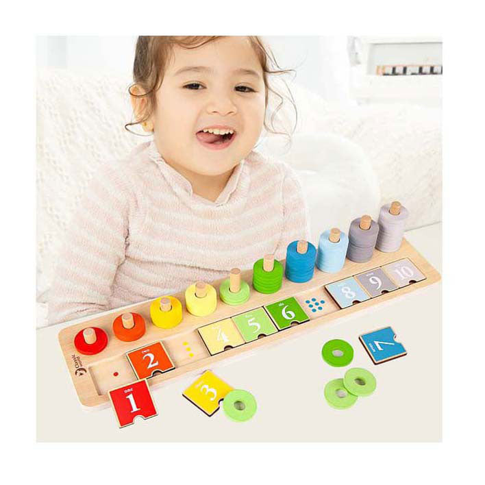 Classic world houten stapelteller, 66dlg.