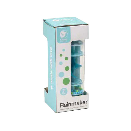 Classic world regenmaker speelgoed blauw - educatief muziekinstrument.